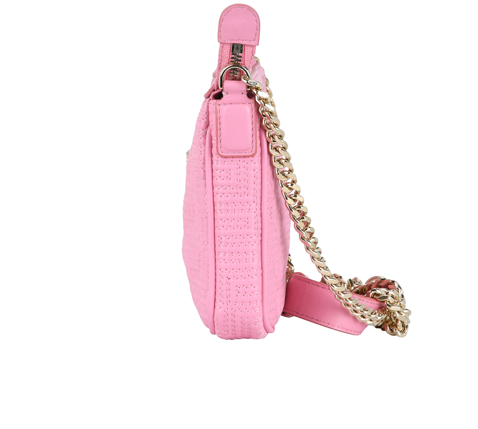 Medusa Logo Crossbody, &pound;295, Handbags, Pink, Leather, Bottom view